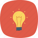 energy, idea, light, light bulb icon