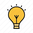 bulb, idea, light