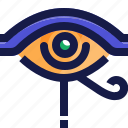 ancient, egypt, eye, left, right, sign