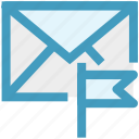 email, envelope, flag, letter, mail, message