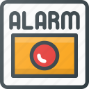 alarm, fire, help