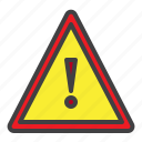 hazard, warning, attention, triangular