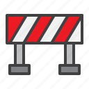 road, barrier, traffic