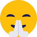 emoji, namaste, smile