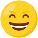 emoji, face, emoticon, happy, smiley, grinning