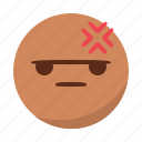 angry, bored, emoji, emoticon, face, mad