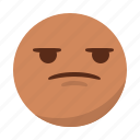 angry, bored, disappointed, emoji, emoticon, face, sad