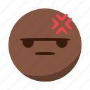 angry, bored, emoji, emoticon, face, mad