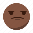 angry, bored, disappointed, emoji, emoticon, face, sad