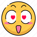 love, emoji, emoticon, expression, smiley