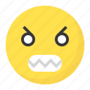 angry, emoji, emoticon, expression, face