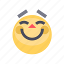 emoji, emoticon, happy, joy, laugh, reaction, smile