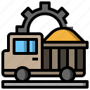 automobile, dump, transport, transportation, truck, vehicle