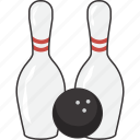 ball, bowling, pin, pins