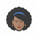 black, woman, hair, style