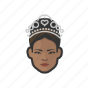 woman, tiara, princess, pageant, african, avatar