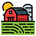 agriculture, barn, farm, silo