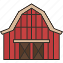 barn, farm, house, rural, village