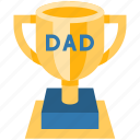 trophy, award, medal, dad, fathers day, reward, prize