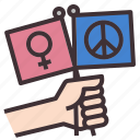 peace, feminine, feminism, feminist, peaceful, campaing, peace sign