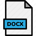 docx, extension, file, file format, file formats, format, type