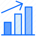 graph, growth, bar, chart, up