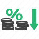 deflation, inflation, interest, rate