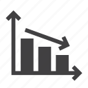 graph, down, business, finance, crisis, diagram