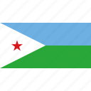 country, djibouti, flag