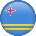 aruba, country, flag, nation