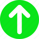 arrow, green, top, up