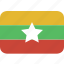 burma, rectangle, myanmar, round 