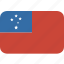 samoa, round, rectangle 