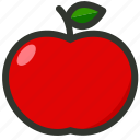 apple, food, fruit, organic, red apple