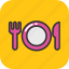 dining, fork, knife, plate, restaurant 