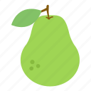 fruit, green, pear