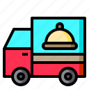 truck, food, delivery, mobile, shipping