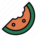 fruit, slice, watermelon