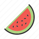 food, fruit, juicy, melon, slice, summer, watermelon