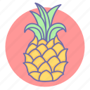 food, fruit, fruits, pineapple, tropical