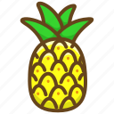 pineapple, ananas, tropical, summer, fruit, food, healthy