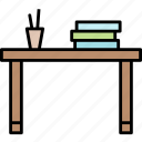 desk, education, furniture, interior, office, table