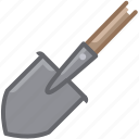 garden, gardening, shovel, spade, tillage, tool