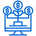 business, computer, growth, investment, money, plant