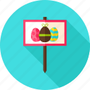 celebrate, easter, egg, egg hunt, greeting, holiday, sign