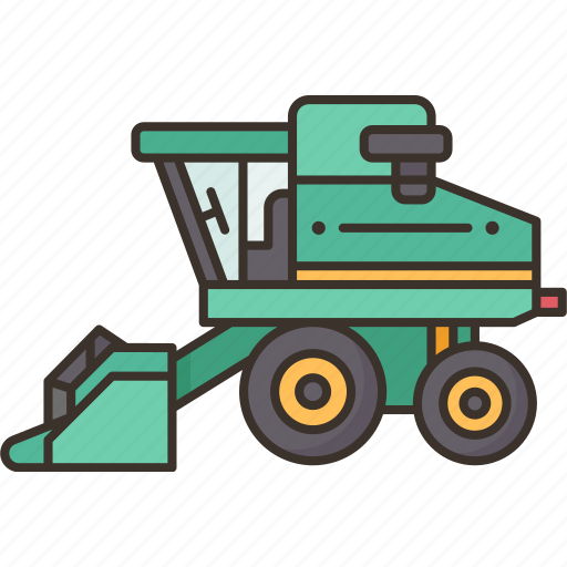 Harvester, combine, farmland, machinery, heavy icon - Download on Iconfinder