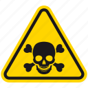 bones, danger, death, hazard, skeleton, skull, warning