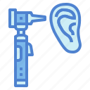 ear, healthcare, otoscope, tool