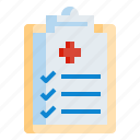 checklist, clipboard, document, form, medical, report