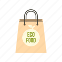 bag, eco, food, fresh, package, paper, retail